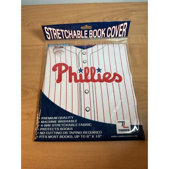 Turner Stretchable Book Cover Philadelphia Phillies New In Package - Picture 1 of 4